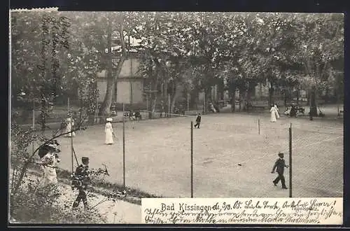 AK Bad Kissingen, Blick auf den Tennisplatz