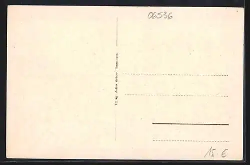 AK Bennungen a. Kyffhäuser, Strassenpartie Neuedorf, Ansicht der Domäne