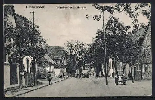 AK Timmenrode, Blick in die Blankenburgerstrasse