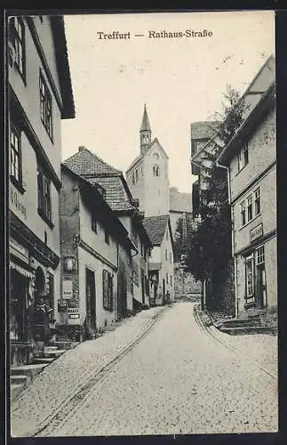 AK Treffurt, Blick in die Rathausstrasse