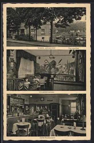 AK Saarbrücken-Schönbach, Café Atlantic, Bes. Alfred Jost