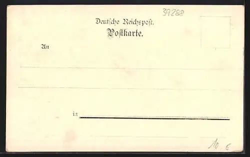 Lithographie Burgk / Saale, Schloss und unteres Gasthaus, Amtsgericht, Burgkhammer