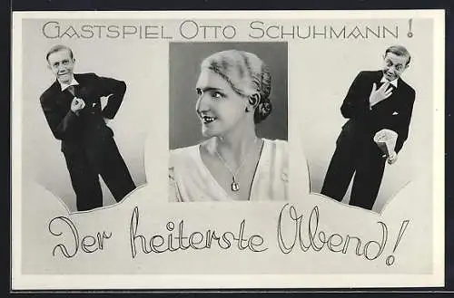 AK Schauspieler und Travestie-Künstler Otto Schuhmann