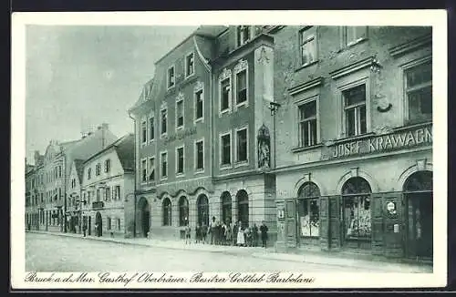 AK Bruck a. d. Mur, Gasthof Oberbräuer