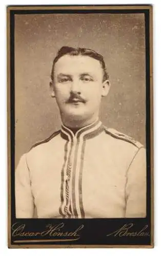 Fotografie Oscar Hönsch, Breslau, Portrait Garde Kürassier in Uniform