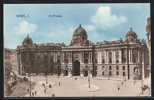 AK Wien, Blick auf die Hofburg