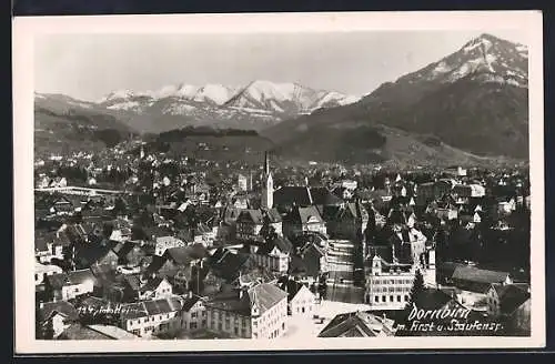 AK Dornbirn, Ortsansicht mit Kirche