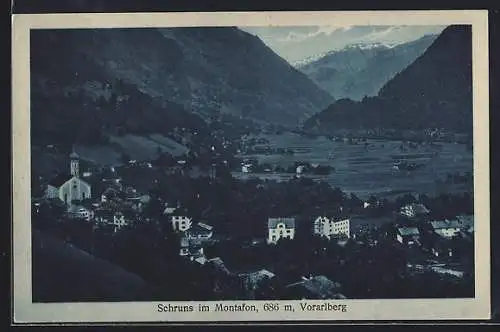 AK Schruns im Montafon, Teilansicht vom Hang aus