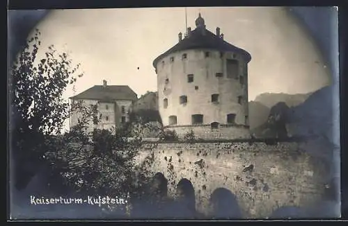 AK Kufstein, Blick auf den Kaiserturm