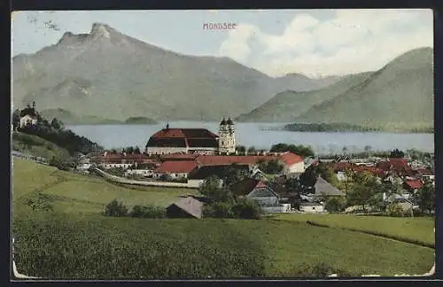 AK Mondsee, Blick zum Wasser hin