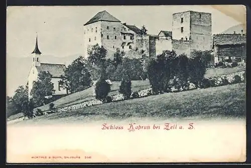 AK Kaprun bei Zell, Kapelle und Schloss