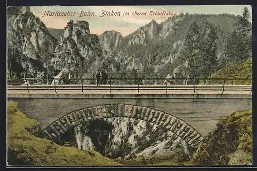 AK Mariazell, Zinken im Erlauftal, Brücke der Mariazeller-Bahn