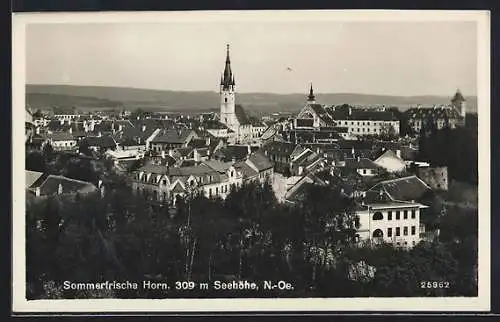 AK Horn /Niederdonau, Teilansicht aus der Vogelschau