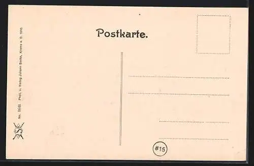 AK Stein a. d. Donau, Ortsansicht vom Fluss aus