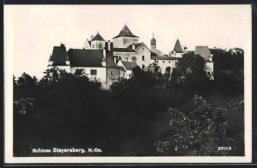 AK Warth /N.-Oe., Blick auf das Schloss Steyersberg