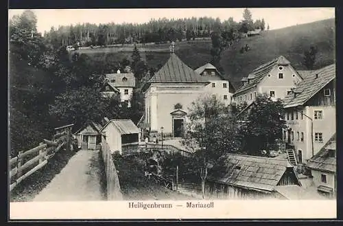 AK Mariazell, Heiligenbrunn, Ortsansicht