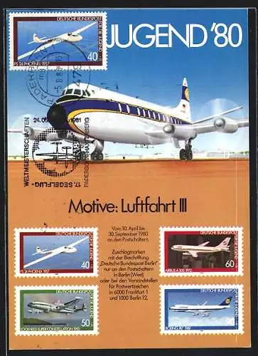 Maximum-AK Jugend `80, Motive: Luftfahrt III, Boeing 747, Airbus A300