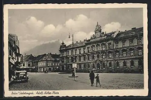 AK Brüx / Most, Partie am Platz