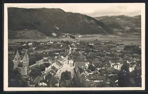 AK Friesach, Teilansicht mit Strassenpartie von Westen