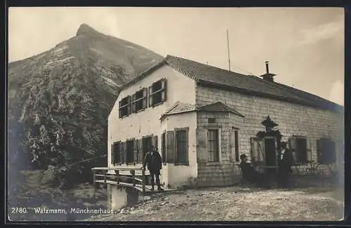 AK Münchnerhaus mit Watzmann