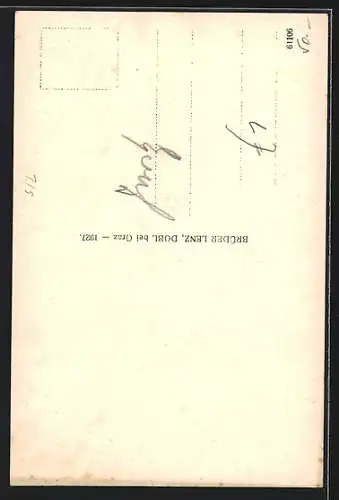 AK Hallstatt, Gassenpartie im Ort