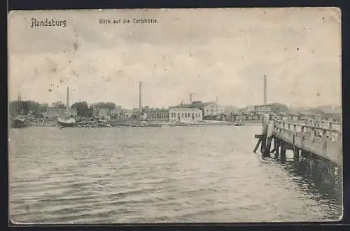 AK Rendsburg, Blick auf die Carlshütte