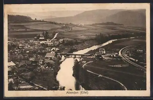 AK Abenden /Eifel, Teilansicht mit Brücke