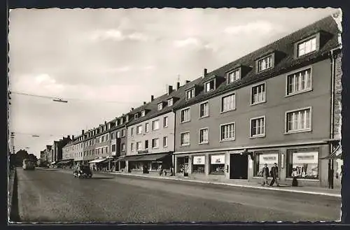 AK Datteln i. Westf., Castroper Strasse mit Geschäften