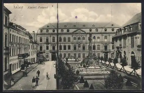 AK Trier, Hotel zur Post und das Kaiserl. Postamt