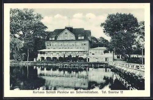 AK Saarow, Kurhaus Schloss Pieskow am Scharmützelsee