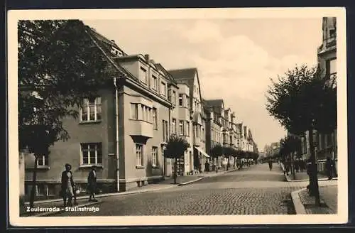 AK Zeulenroda, Partie in der Stalinstrasse