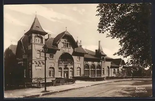 AK Barmen, Partie an der Stadthalle