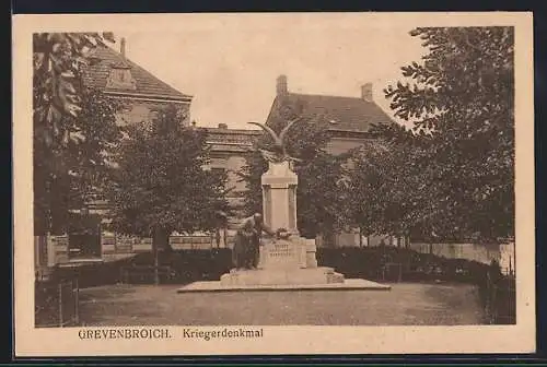 AK Grevenbroich, Kriegerdenkmal