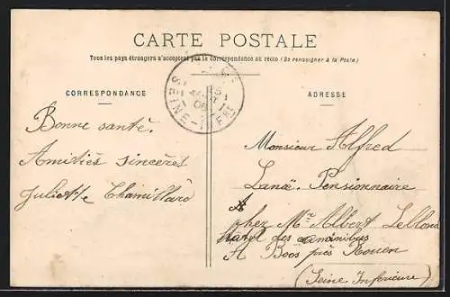 AK Bonneville-Aptot, Château de Brevon en facade entouré d`arbres