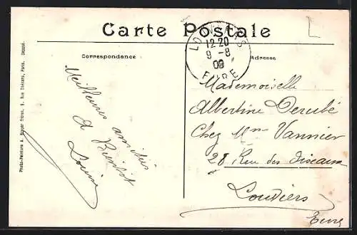 AK Ivry-la-Bataille, Portail de l`ancienne abbaye fondée en 1016 par Roger, comte d`Ivry