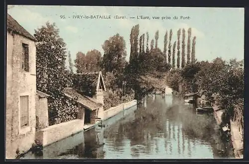 AK Ivry-la-Bataille, L`Eure vue prise du pont