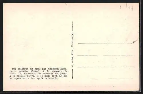 AK La Couture-Boussey, La Pyramide d`Épieds et illustrations historiques