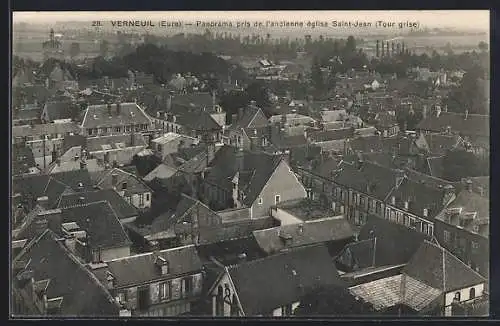 AK Verneuil, Panorama pris de l`ancienne église Saint-Jean (Tour grise)