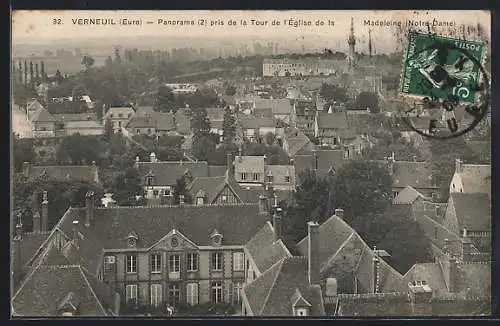 AK Verneuil, Panorama pris de la Tour de l`Église de la Madeleine (Notre-Dame)