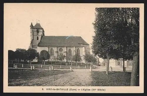 AK Ivry-la-Bataille, L`Église (XVe Siècle)