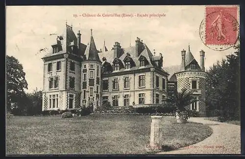 AK Courteilles, Château de Courteilles (Eure), Facade principale