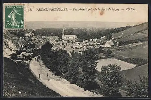 AK Vernon-Vernonnet, Vue générale prise de la Route de Magny