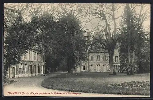 AK Chambray, Facade postérieure du Château et la Conciergerie