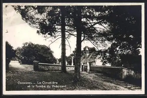 AK Cocherel, Le Cimetière et la Tombe du Président