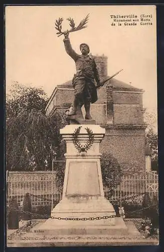 AK Thiberville, Monument aux Morts de la Grande Guerre