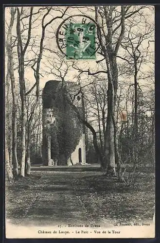 AK Louye, Château de Louye, Le Parc, Vue de la Tour