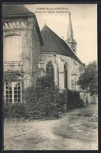 AK Verneuil-sur-Avre, Chœur de l`Église Saint-Nicolas