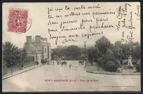 AK Pont-Audemer /Eure, Place de la Garr