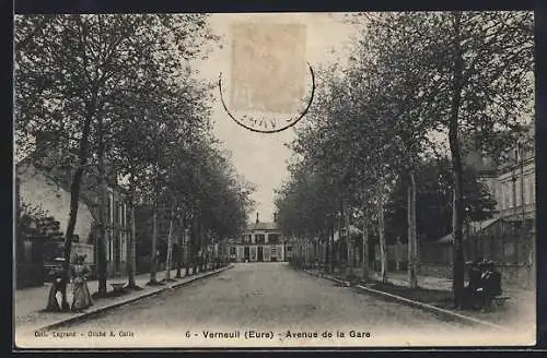 AK Verneuil /Eure, Avenue de la Gare