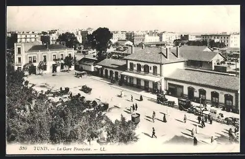 AK Tunis, La Gare Francaise